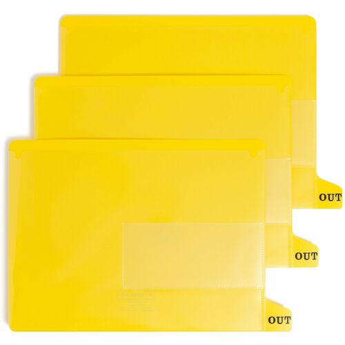 Guide, Out, End Tab, Poly, Yellow 25/BX