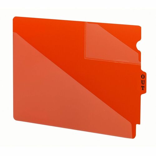 Guide, Out, End Tab, Poly, Red 50/BX