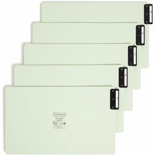 Guide, End Tab, Legal, Vertical, A-Z 25/ST