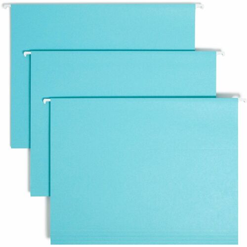 Folder, File, Hang, Letter, 1/5, Aqua 25/BX
