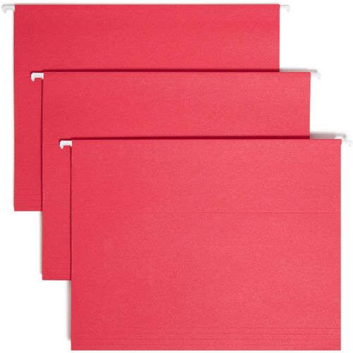 Folder, Hanging, Letter, 1/5, Red 25/BX