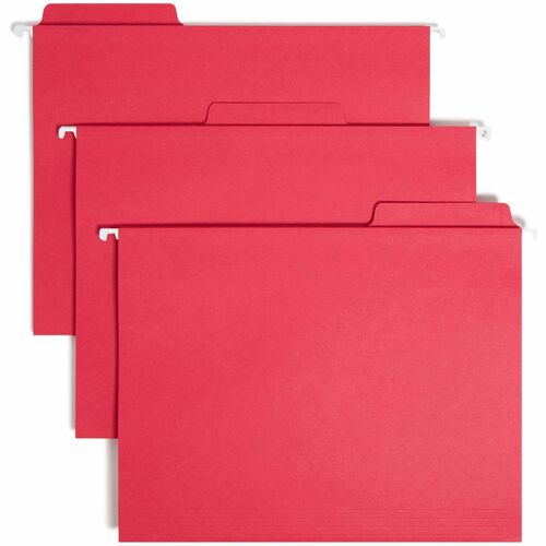 Folder, Hanging, Letter, 1/3, Red 20/BX