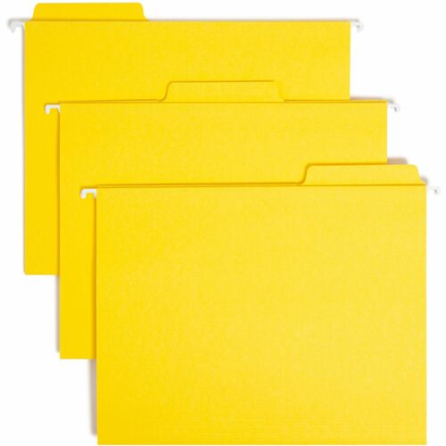 Folder, Hanging, Letter, 1/3, Yellow 20/BX