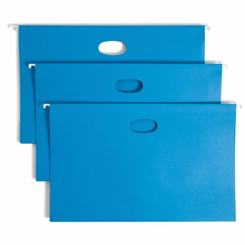 Folder, Hang, 3" Exp, Legal, Sky Blue 25/BX
