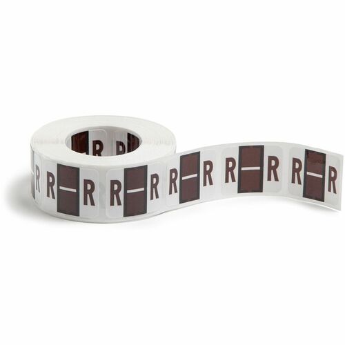 Label, BCCR, End Tab, "R", Brown