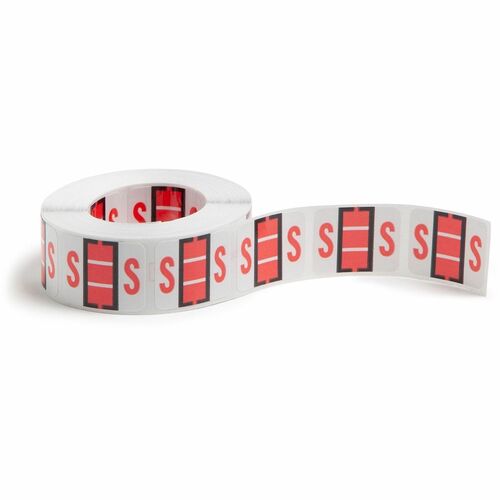 Label, BCCR, End Tab, "S", Pink