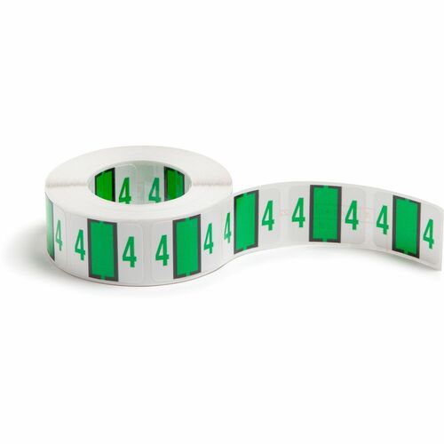 Label, Bccrn, Endtab, "4", Light Green 500/RL