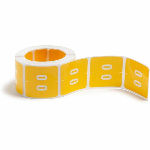 Label, DCC, End Tab, "0", Yellow 250/RL