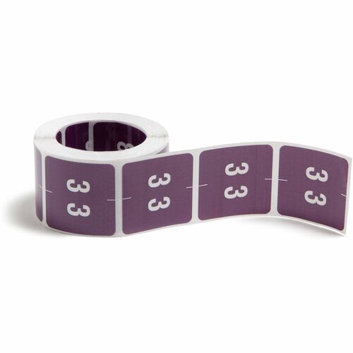 Label, DCC, Endtab, "3", Purple 250/RL