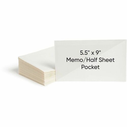 Pocket, Poly, Self Adhesive, 9x5.5 100/BX