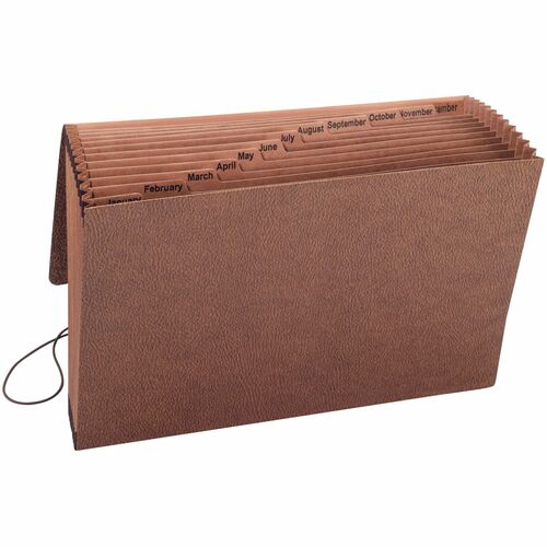 File, Exp 15x10 Jan-Dec, Brown