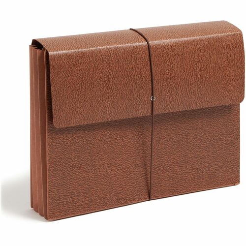Wallet, 3.5" Expandable, Leather, Elastic