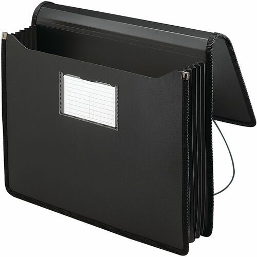 Wallet, Expanding, Poly, Letter, Black