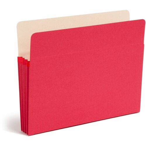 Pocket, File, Letter, 3.5" Expandable, Red