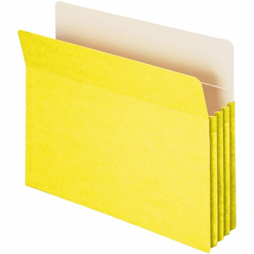 Pocket, File, Letter, 3.5" Expandable, Yellow