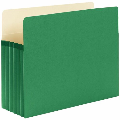 Pocket File Ltr 5.25" Exp Green