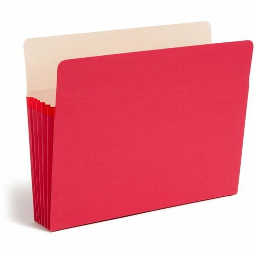 Pocket, File, Letter, 5.25" Expandable, Red