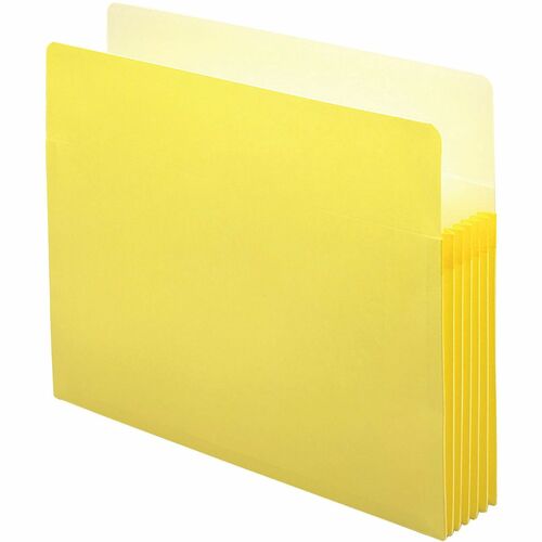 Pocket, File, Letter, 5.25" Exp, Yellow