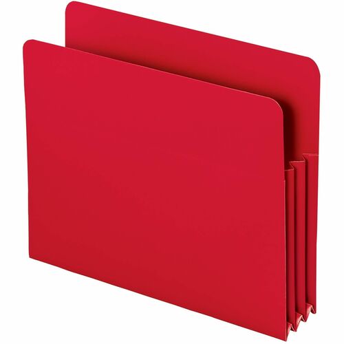 Poly Pockets, 3-1/2" Expansion, Letter, Red 4/PK