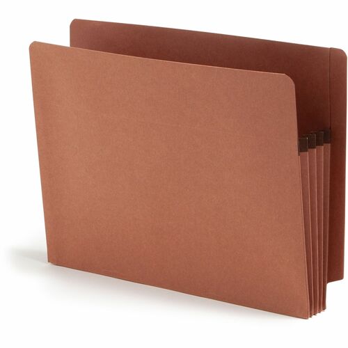 Pocket End Tab, Recycled, 3-1/2" Exp, Letter, Redrope 25/BX