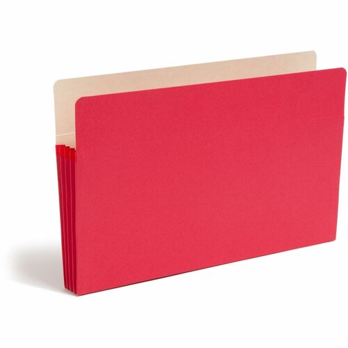 Pocket, File, Legal, 3.5" Exp, Red