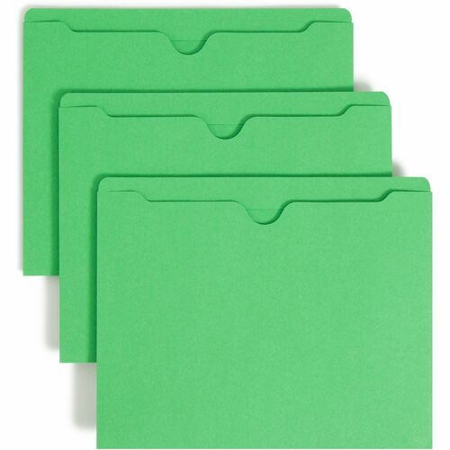 Jacket, File, Letter, Flat, Green 100/BX