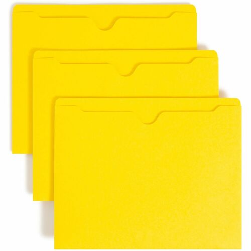 Jacket, File, Letter, Flat, Yellow 100/BX