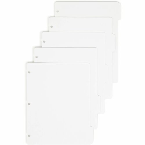 Dividers, Index, 3-Ring, 5 Tab 20/BX