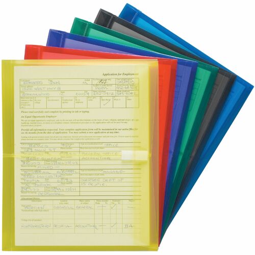 Envelope, Poly, Side, Clear 6/PK