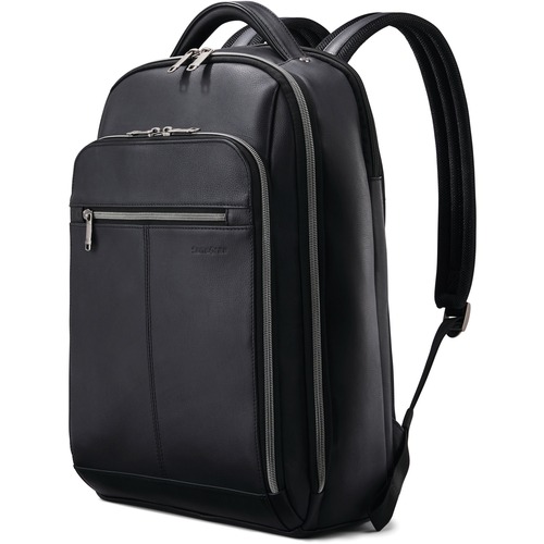 Backpack, Leather, Black