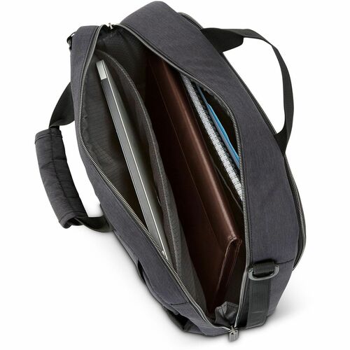 Briefcase, Convertible, For 15.6" Laptop, Polyester, CCL Heather
