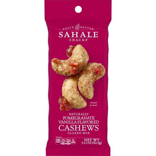 Cashews Glazed Snack Mix, With Pomegranate/Vanilla, Pink 18/CT