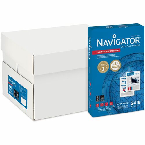 Multi Paper, 24 lb, 11" x 17", Bright White 5/CT