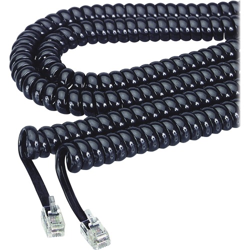 Cord, Phone, Handset, 12' Black
