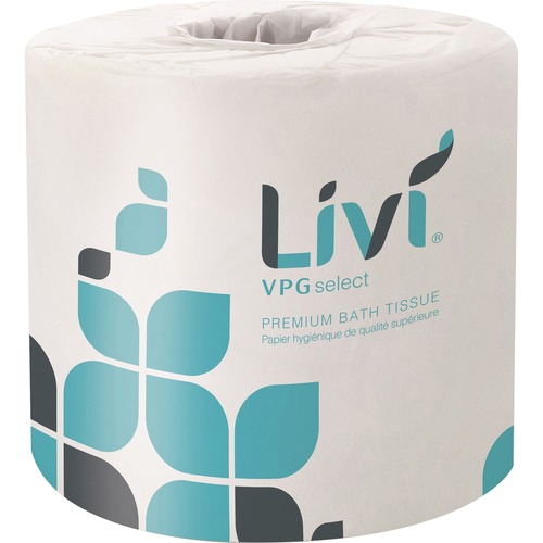 Bath Tissue, 2-Ply, 500-Sht, 4-1/2"Wx4"L, White 80/CT