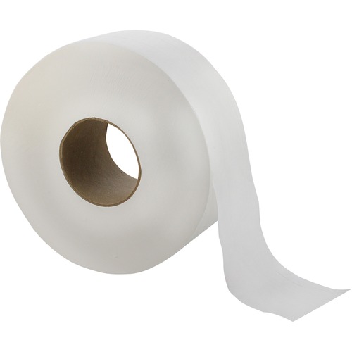 Bath Tissue, 2-Ply, Jumbo Roll, 3-3/10"Wx1000', White 12/CT