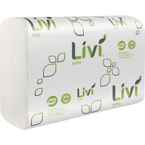 Multifold Towel, 1-Ply, 250-Sheet, 9-1/10" W x 9-1/2" L, White 16/CT
