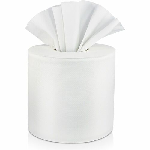 Towel, Center Pull, 7" Wide, White, 605SH