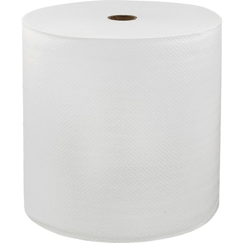 Roll Towel, Hardwound, 1-Ply, 7" W x 800' L, White 6/CT