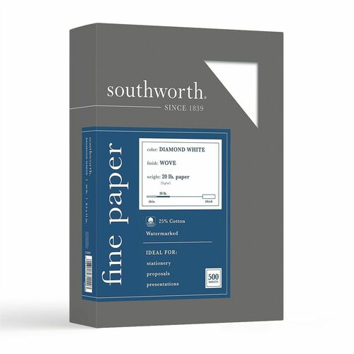 Paper, 25% Cotton, 20#, We 500/BX