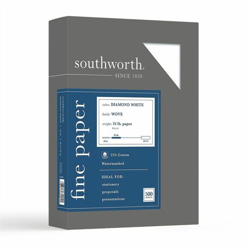 Paper, 25% Cotton, 24#, We 500/BX