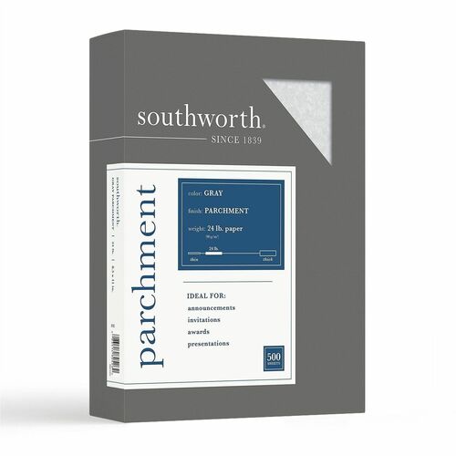 Paper, Parchment, 24#, Gray 500/BX