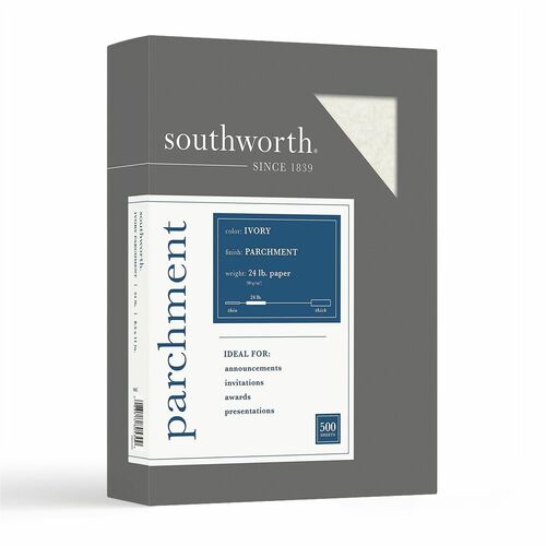 Paper, Parchment, 24#, Ivory 500/BX