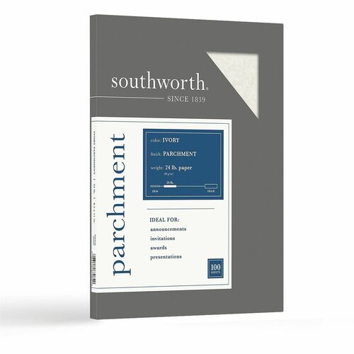 Paper, Parchment, 24#, Ivory 100/PK