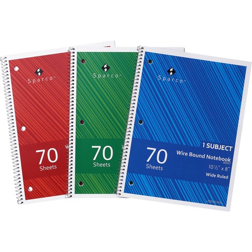 Notebook, Wire, Wide, 70 3/PK