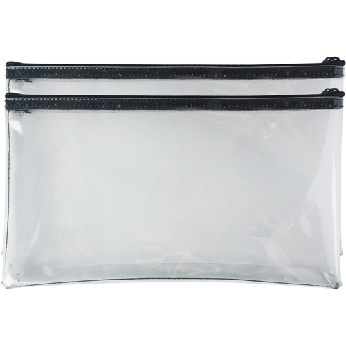Bag, Wallet, Zipper, Clear 2/PK