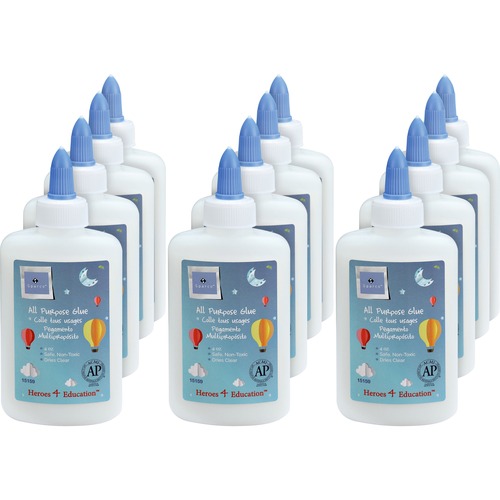 School Glue, 4oz., White 12/BX