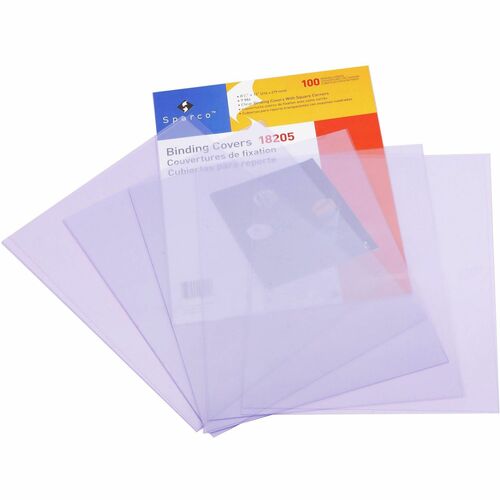 Presentation Covers, Square Corner, Plain, 9mil, 11" x 8-1/2", Clear 100/BX