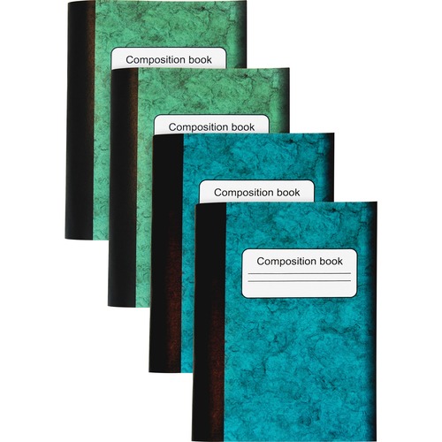 Composition Book, 80 Sheets, 3-1/4"x4-1/2", Multi 4/PK