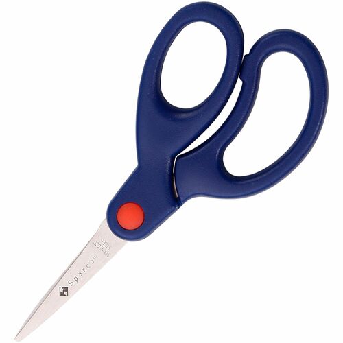 Scissors, Pointed, Bent Handles, 5", Blue